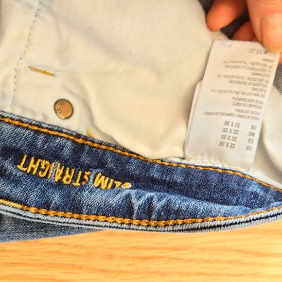 American Eagle Outfitters men's slim straight jeans size 32 - Picture 5 of 8